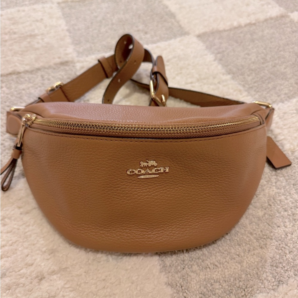 Coach pebbled leather belt bag